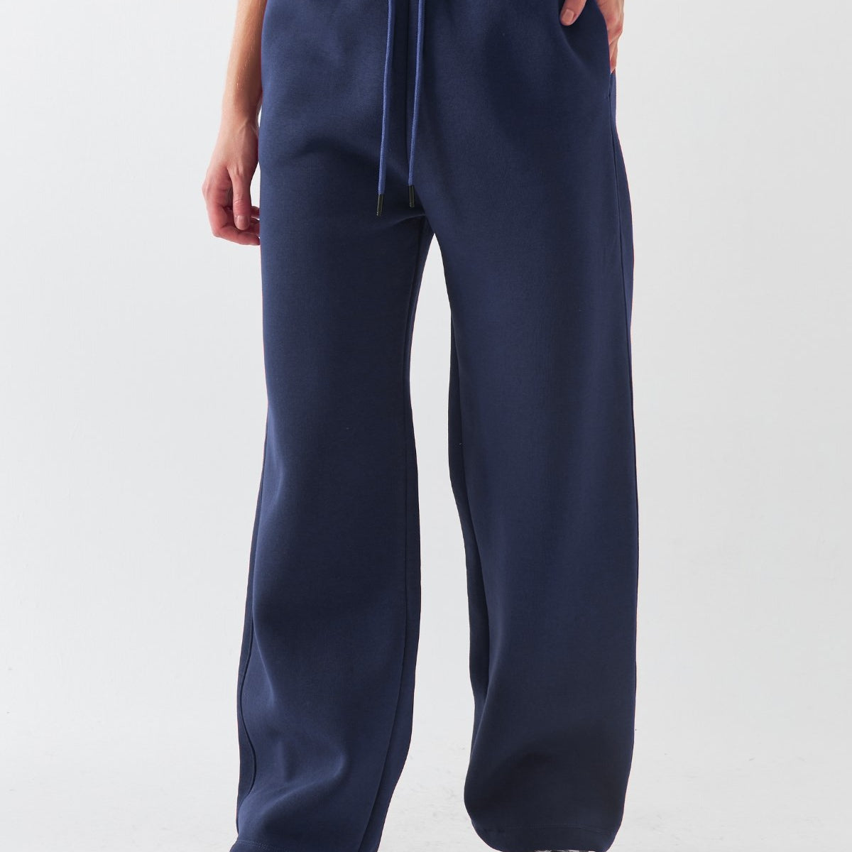 Oversize Unisex Eşofman Altı Marine – 3 İplik Şardonlu Polar, Bol Paça, Cepli Modern Rahat Kesim