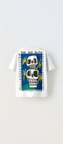 The Big Olita Yazılı Kuru Kafa Tasarım Baskılı Beyaz Erkek Çocuk T-Shirt