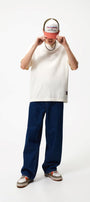 We Love Play Basket Yazılı  Basket Tasarım Baskılı Oversize Beyaz Erkek T-shirt