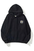 Kapüşonlu İçi Polar Intense Feelings Yazılı Heykel Baskılı Siyah Unisex Hoodie Sweatshirt