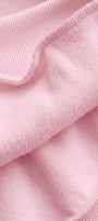 Kadın Oversize Hoodie Cry First Baskılı Pembe – Kapüşonlu, Kanguru Cepli, 3 İplik Şardonlu Polar