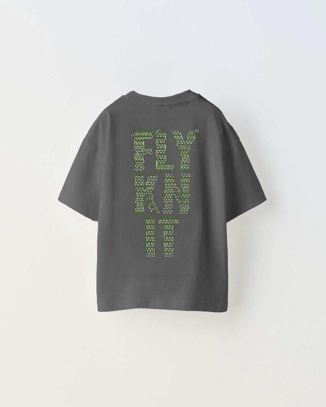 Collective Fly Knıt Yazılı Futbol Tasarım Baskılı Füme Çocuk T-shirt