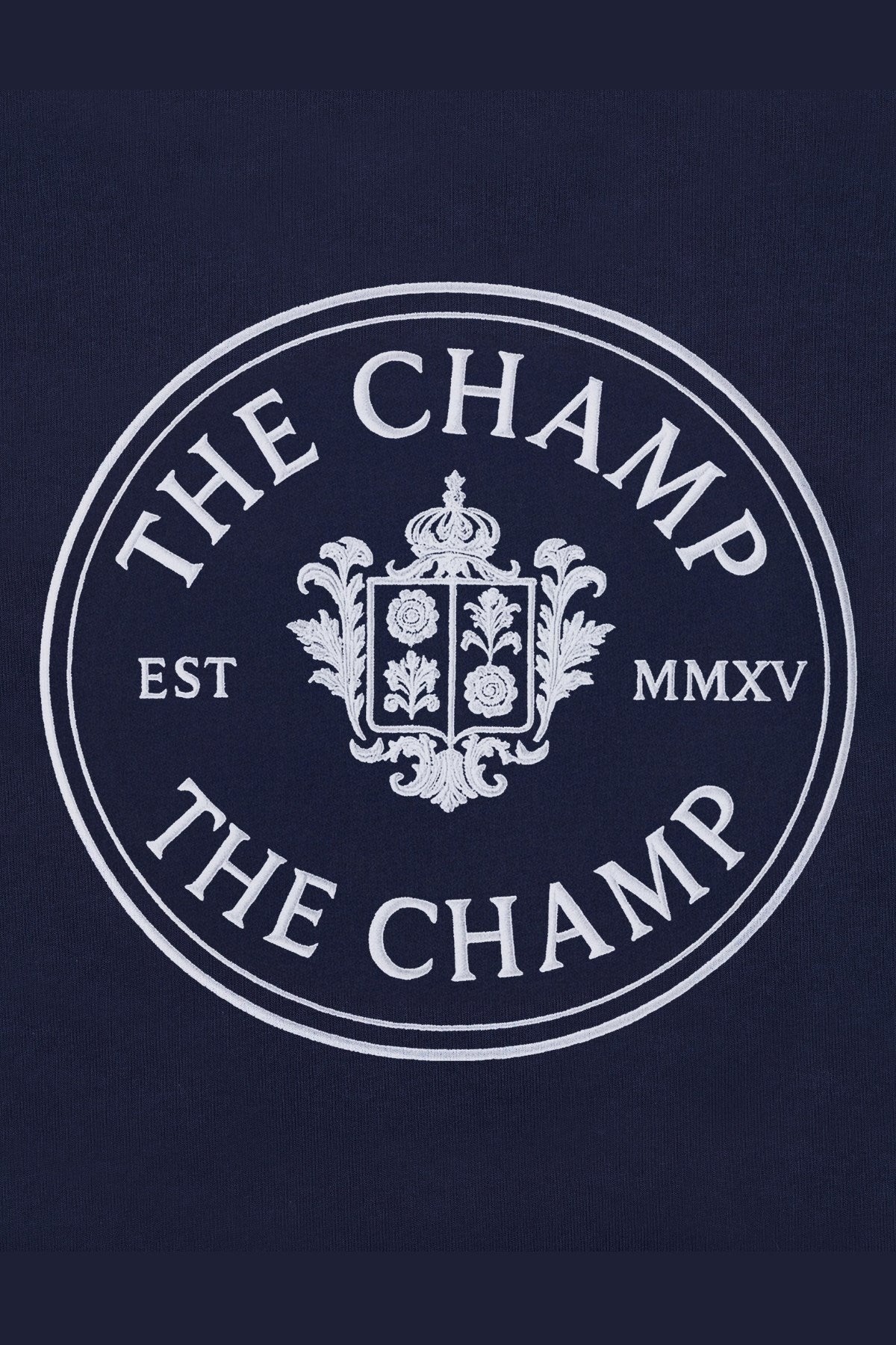 Kadın Lacivert The Champ Armalı İkili Takım Sweatshirt ve Cepli Şort Casual Spor Kombin