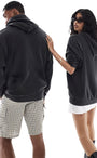 Kapüşonlu İçi Polar Nirvana Nevermind Yazı Baskılı Füme Oversize Hoodie Sweatshirt