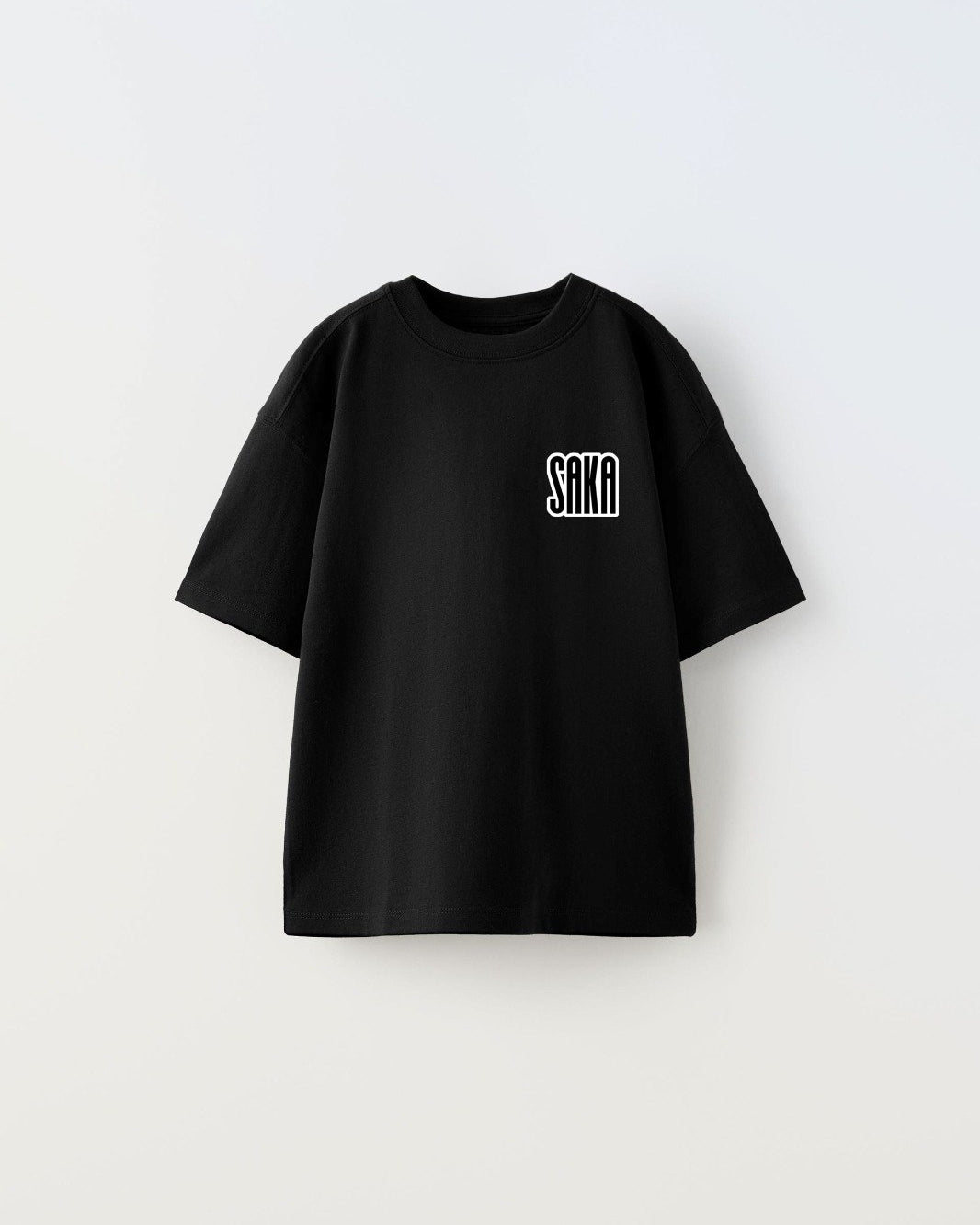 Euro 2024'ün Genç Yıldızları Saka Baskılı Siyah Çocuk T-shirt