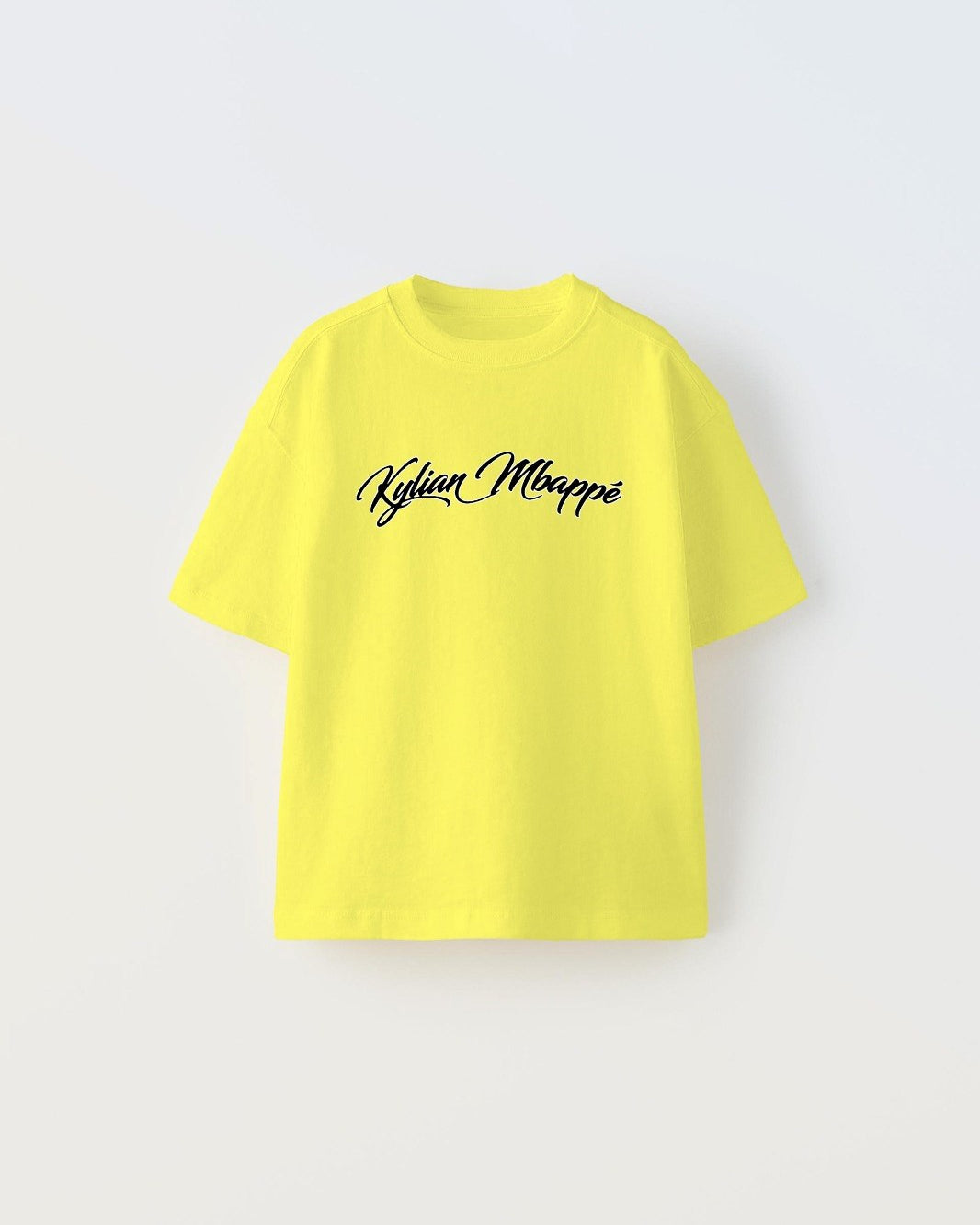 Euro 2024'ün Genç Yıldızları Kylian Mbappe Baskılı Sarı Çocuk T-shirt