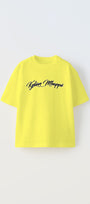 Euro 2024'ün Genç Yıldızları Kylian Mbappe Baskılı Sarı Çocuk T-shirt