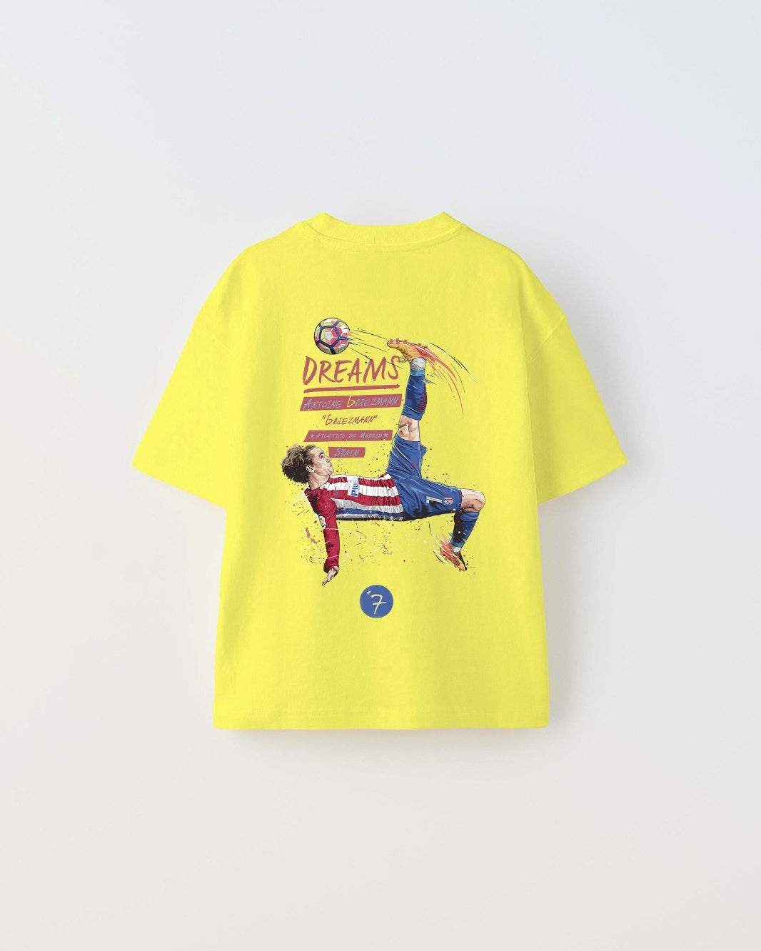 Earned Not Gıven Yazılı Futbol Tasarım Baskılı Sarı Çocuk T-shirt