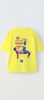 Earned Not Gıven Yazılı Futbol Tasarım Baskılı Sarı Çocuk T-shirt