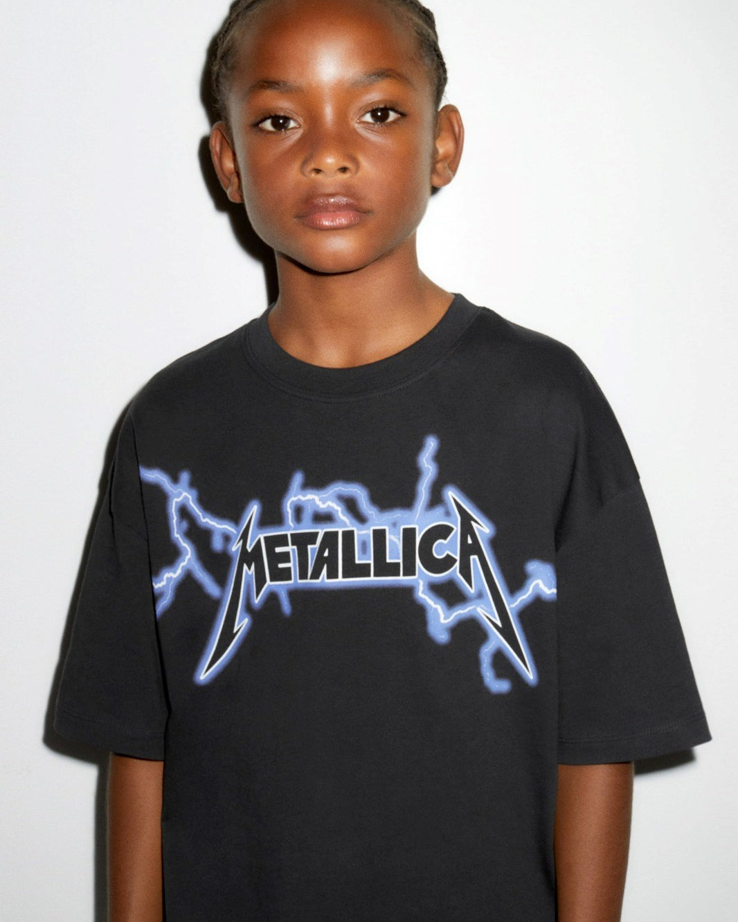 Metallica Yazılı Siyah Erkek Çocuk T-Shirt