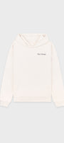 Unisex 3 İplik Şardonlu Ekru Kapüşonlu Sweatshirt – The Champ Baskılı, Armalı, Modern Şehir Modası