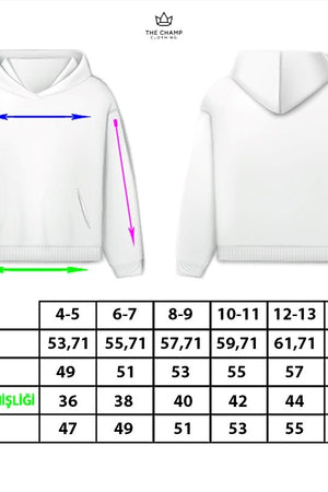 Kapüşonlu İçi Polar Shape Your Own Reality Baskılı Bej Unisex Çocuk Hoodie Sweatshirt