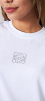 Taş Baskılı Beyaz Kadın T-Shirt