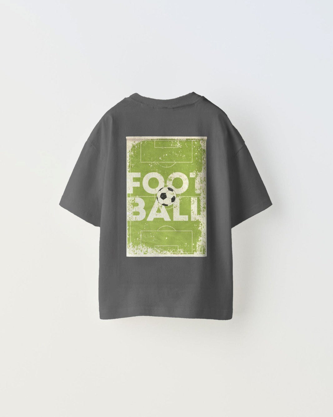 Believe Yazılı Futbol Tasarım Baskılı Füme Çocuk T-shirt