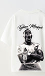 Euro 2024'ün Genç Yıldızları Kylian Mbappe Baskılı Beyaz Çocuk T-shirt