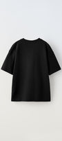 Busıness Stratecy Yazılı Yürüyen Satranç Tasarım Baskılı Siyah Çocuk T-Shirt