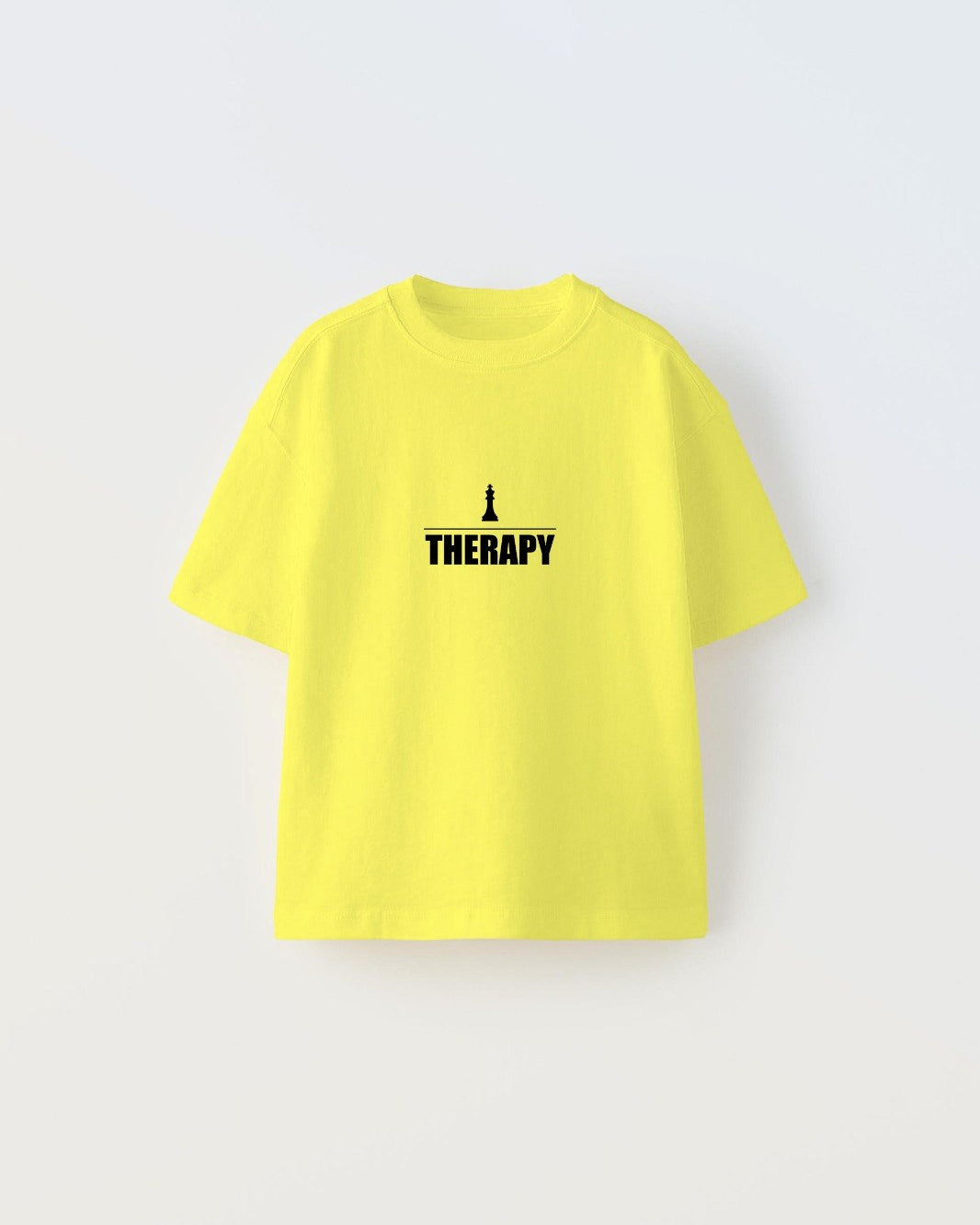 I Don'T Need Therapy I Just Need To Play Chess Yazılı Şah Tasarım Baskılı Sarı Çocuk T-Shirt