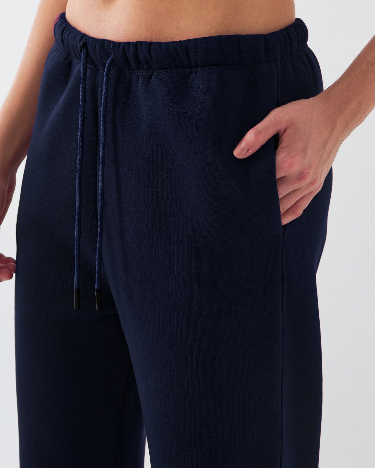 Oversize Unisex Eşofman Altı Lacivert – 3 İplik Şardonlu, Bol Paça, Cepli, Modern Rahat Kesim