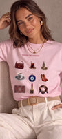 Kadın Oversize Tişört Turkish Girl Wishlist Baskılı Pembe – Bisiklet Yaka, Rahat Kalıp, %100 Pamuk