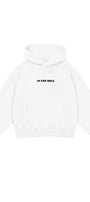 Erkek Çocuk Oversize Hoodie My Caddy Falls Baskılı Beyaz – Kapüşonlu, Cepli, 3 İplik Polar