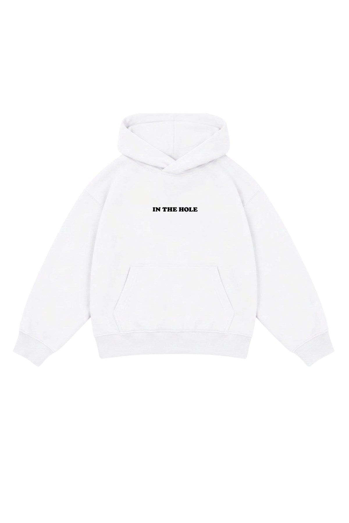 Erkek Çocuk Oversize Hoodie My Caddy Falls Baskılı Beyaz – Kapüşonlu, Cepli, 3 İplik Polar