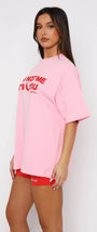 White Fox Pembe Kadın Its Not Me Its You Yazılı Bisiklet Yaka T-shirt