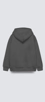 Füme Basic Çocuk Kapüşonlu Kanguru Cep Detaylı İçi Polar Oversize Sweatshirt
