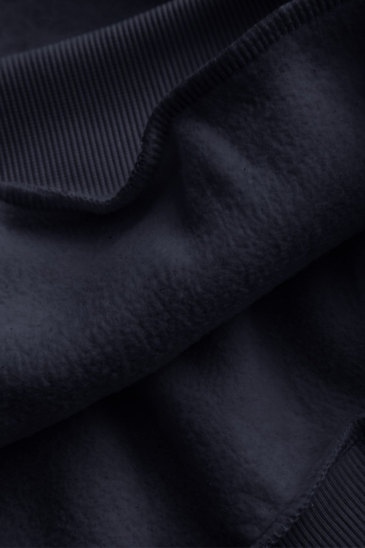 Kadın Oversize Hoodie Cry First Baskılı Lacivert – Kapüşonlu, Kanguru Cepli, 3 İplik Şardonlu Polar