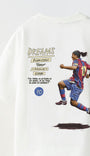 Always On Yazılı Futbol Tasarım Baskılı Beyaz Çocuk T-shirt