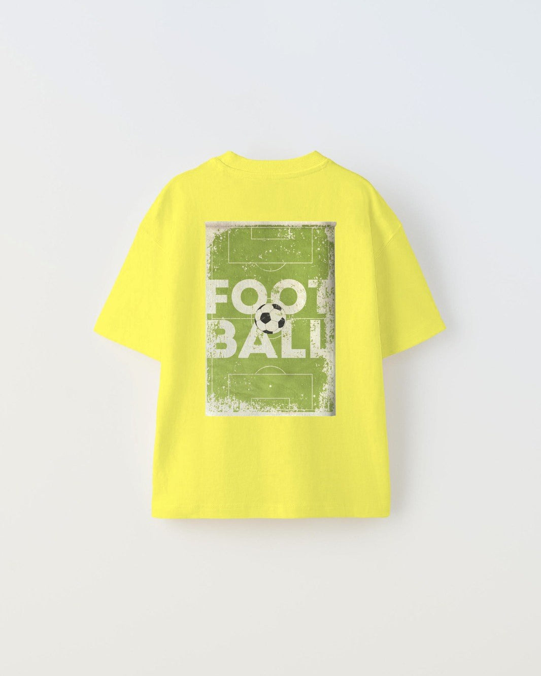 Believe Yazılı Futbol Tasarım Baskılı Sarı Çocuk T-shirt