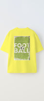Believe Yazılı Futbol Tasarım Baskılı Sarı Çocuk T-shirt