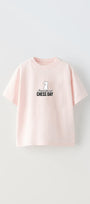International Chess Day Yazılı Satranç Tasarım Baskılı Pembe Çocuk T-Shirt