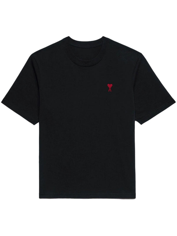 The Champ  Kalp Tasarım Baskılı Siyah Unısex T-Shirt