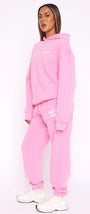 White Fox Kadın Vol 3 Baskılı %100 Pamuk Bubblegum Kapüşonlu Oversize Hoodie