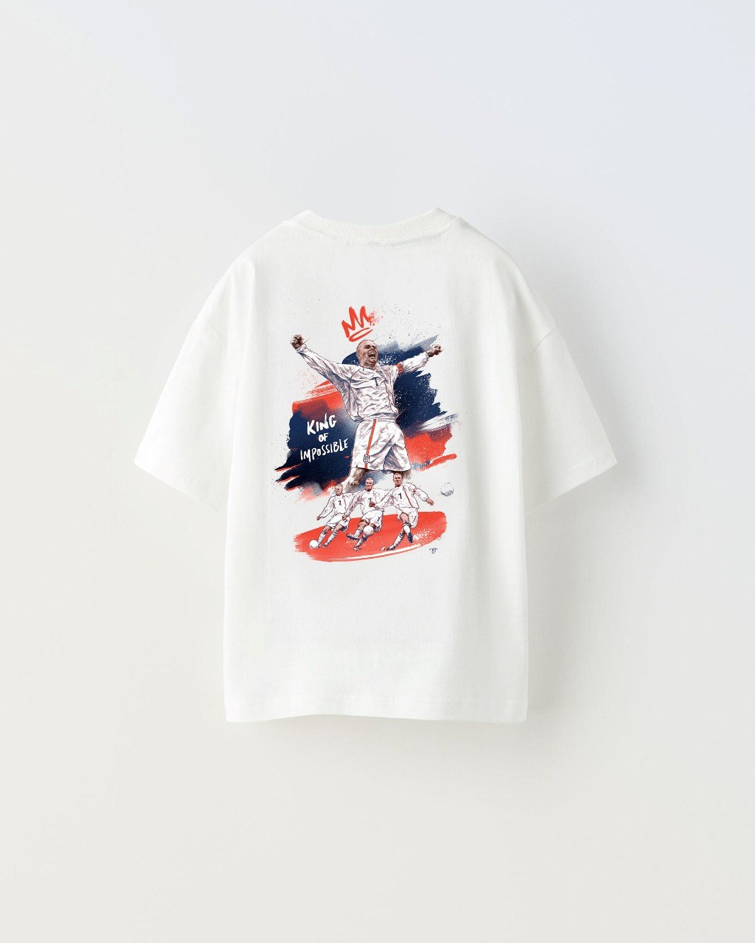I Can Do All Thıngs Yazılı Futbol Tasarım Baskılı Beyaz Çocuk T-shirt