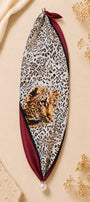 Kadın Leopard Pearl Mıknatıslı Fular Aksesuarlı Atlet Siyah – Likralı Esnek Kumaş, Modern Form