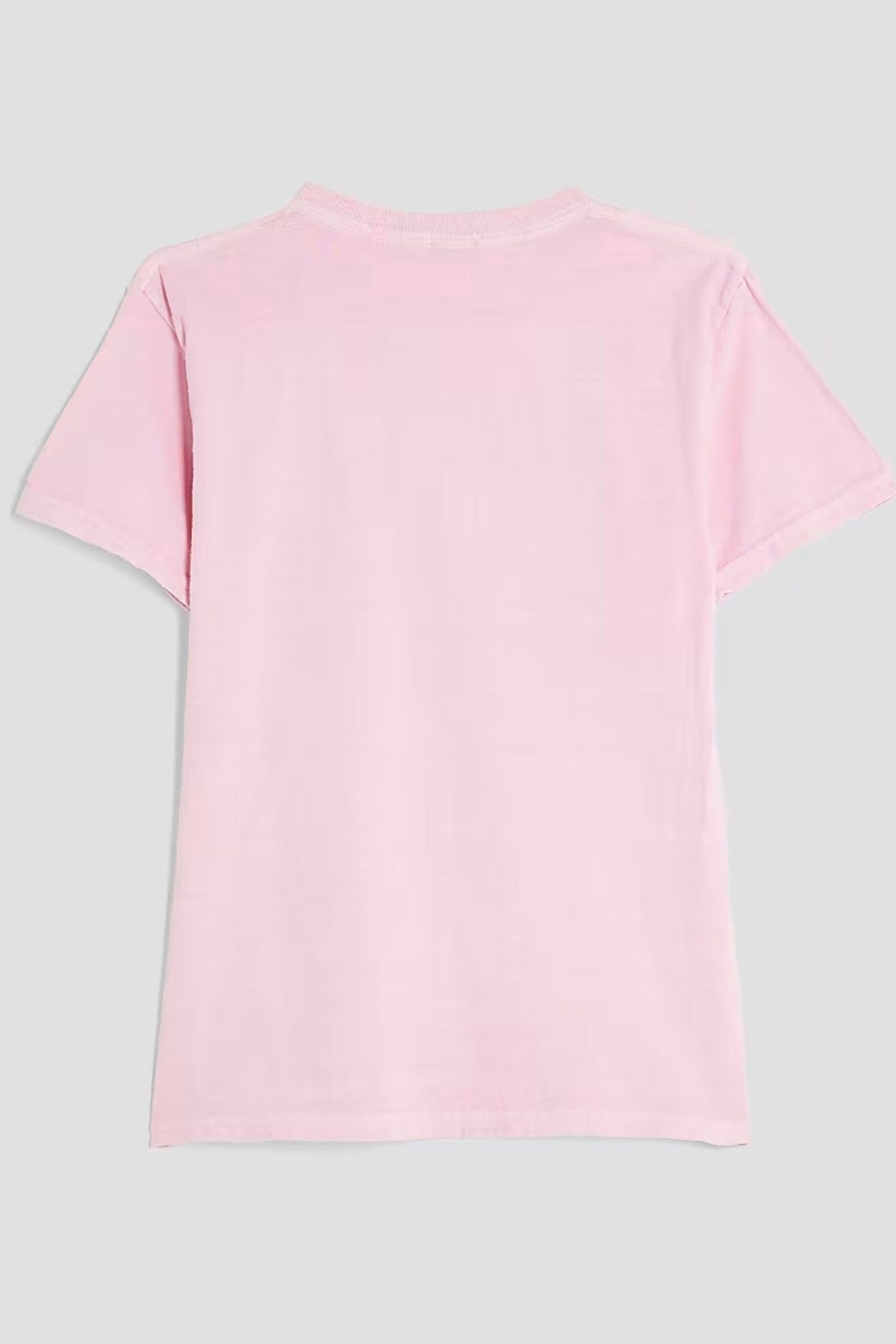 Kız Çocuk Pembe Fiyonk Baskılı Tişört – Très Chic Yazılı Pamuklu