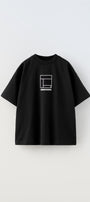 Updated Simplicity Yazılı Desen Tasarım Baskılı Siyah Çocuk T-Shirt