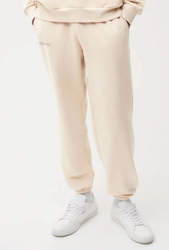 Beli Lastikli Paçası Lastikli Pamuklu Nefes Alan Nature Concept Regular Fit Jogger Bej Eşofman Altı