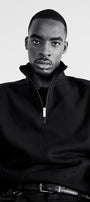 Erkek Lacivert Yarım Fermuarlı Sweatshirt 3 İplik Şardonlu Oversize Kesim
