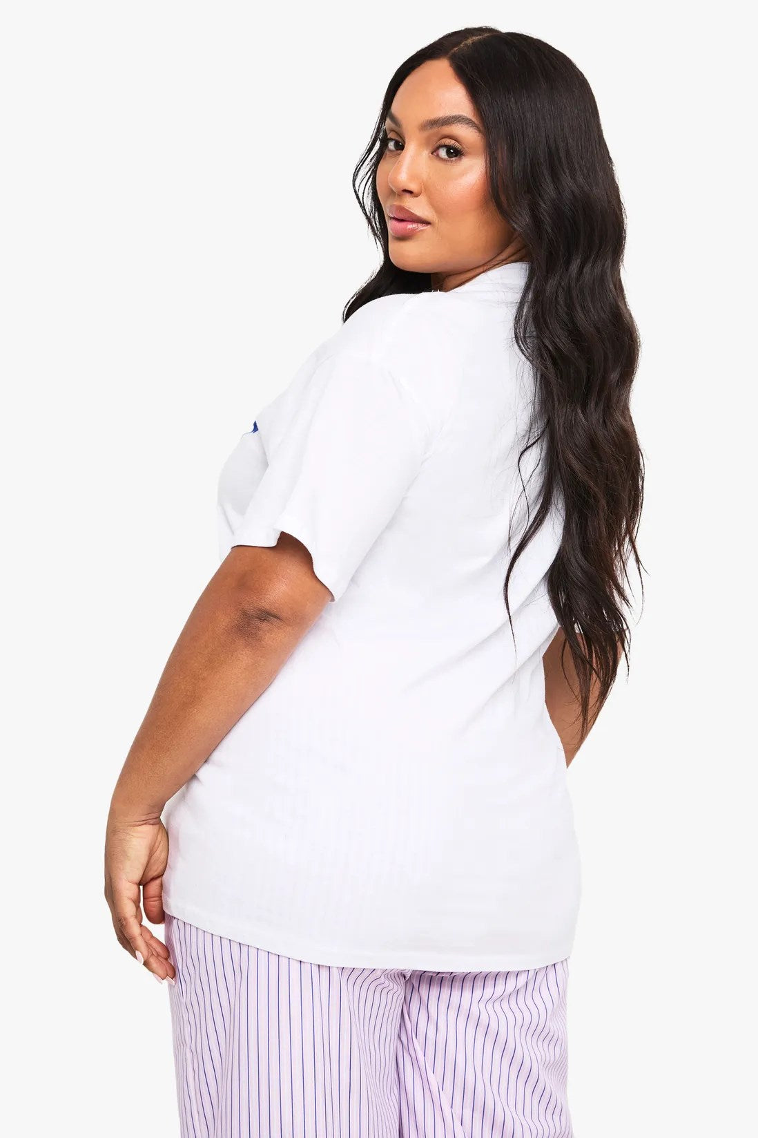 Büyük Beden Kadın Tişört %100 Pamuk Limon Baskılı Beyaz Oversize Yazlık Model