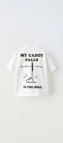 Other Golfers Are Lucky Yazılı Snoppy Tasarım Baskılı Beyaz Çocuk T-Shirt 