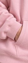 Kadın Oversize Hoodie 90’s Girl Baskılı Pembe – Kapüşonlu, Kanguru Cepli, 3 İplik Polar