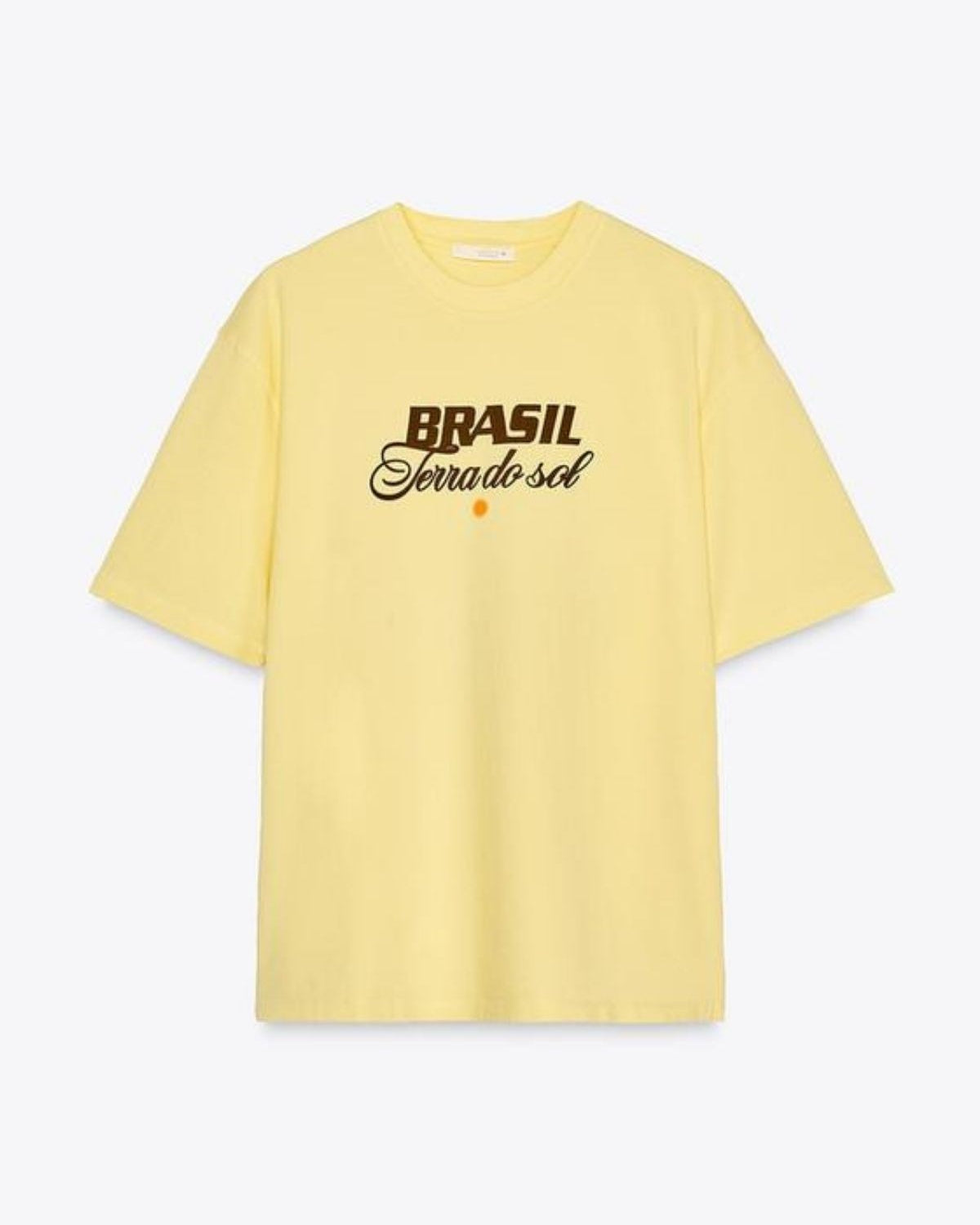 Terra Do Sol Brazil Baskılı %100 Pamuk Tişört Kadın