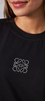 Taş Baskılı Siyah Kadın T-Shirt