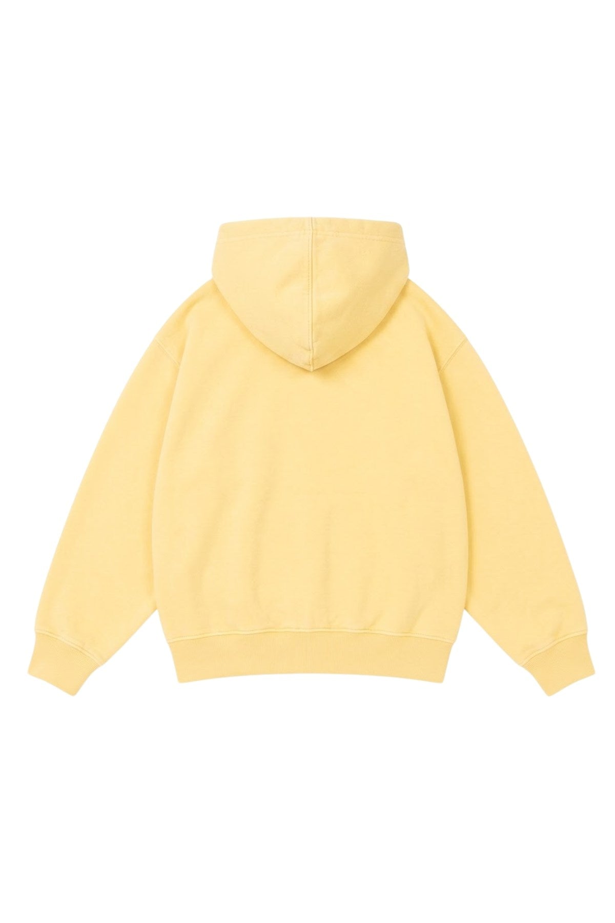 Kız Çocuk Oversize Hoodie Love Mount Baskılı Sarı – Kapüşonlu, Cepli, 3 İplik Polar