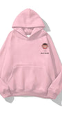 Kapüşonlu İçi Polar Wıld Charm Baskılı Pembe Unisex Hoodie Sweatshirt