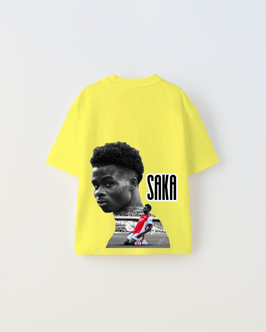 Euro 2024'ün Genç Yıldızları Saka Baskılı Sarı Çocuk T-shirt