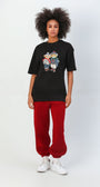 %100 Pamuk Sevgili Konseptli Teddy Baskılı T-shirt
