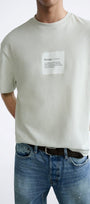 Bisiklet Yaka Syzygy Yazılı Oversize Mint Erkek T-shirt 